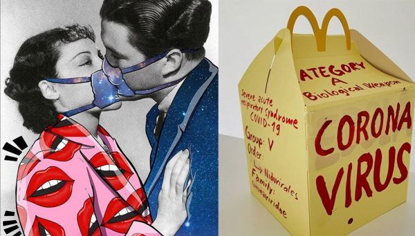 Arte Covid: Artistas en cuarentena crean inspirados en el coronavirus