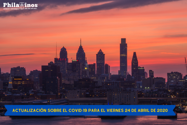Actualización sobre el COVID-19 para el viernes 24 de abril de 2020