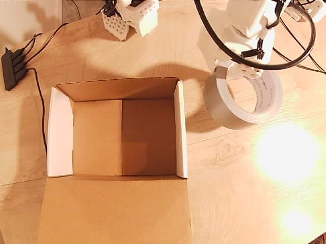 The tape raised after the grasp check