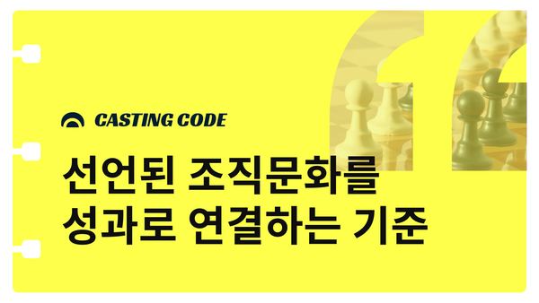 AI 시대 조직개발(OD) 핵심과제② | 선언된 조직문화를 성과로 연결하는 3가지 기준