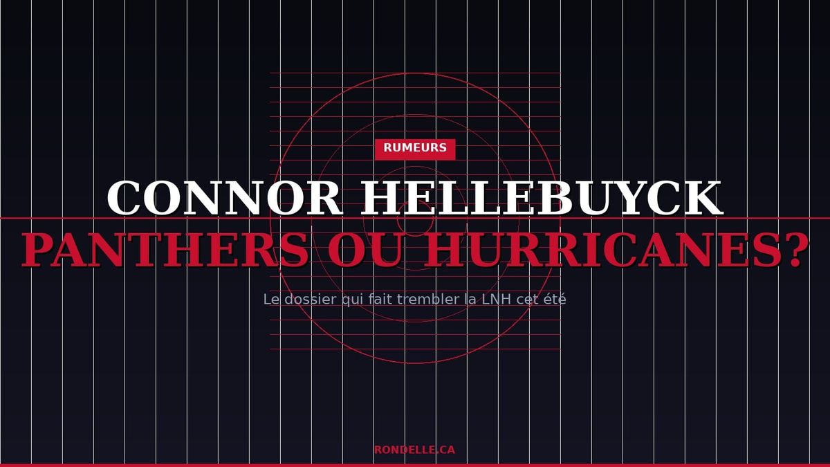 Rumeurs : Connor Hellebuyck vers les Panthers ou les Hurricanes — le dossier qui fait trembler la LNH