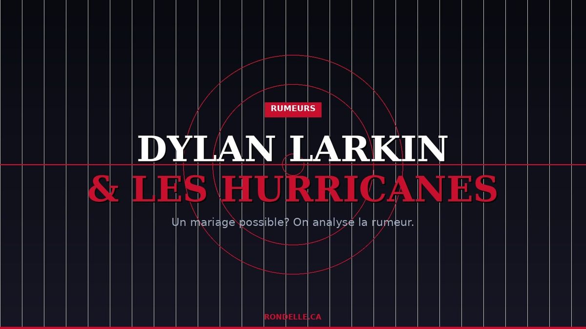 Rumeurs : Dylan Larkin et les Hurricanes — un mariage possible?