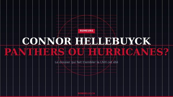 Rumeurs : Connor Hellebuyck vers les Panthers ou les Hurricanes — le dossier qui fait trembler la LNH