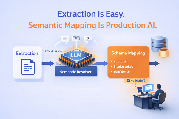 The role of Semantic mapping in Document Processing