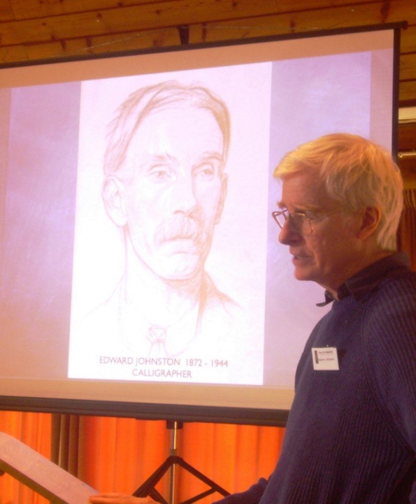 Andrew Johnston telling the story of his grandfather’s travels in America