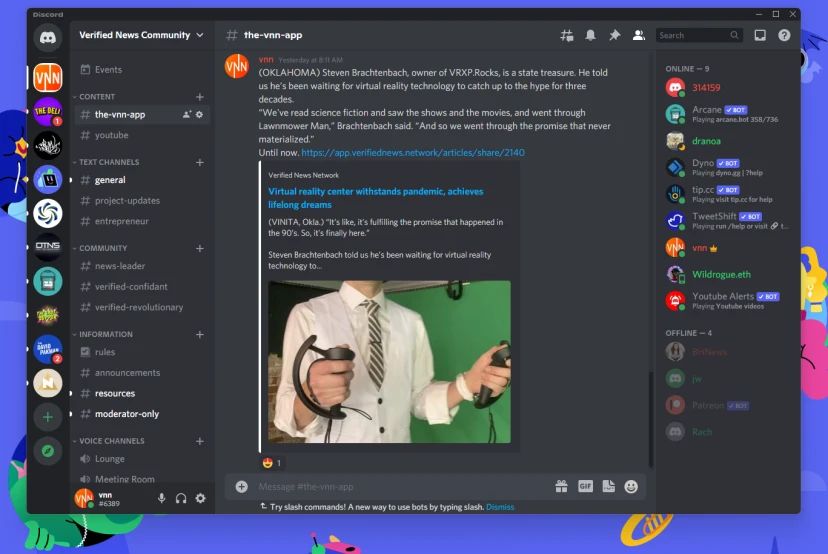 Discord tethering, hospital to homeless, and winter storm warnings