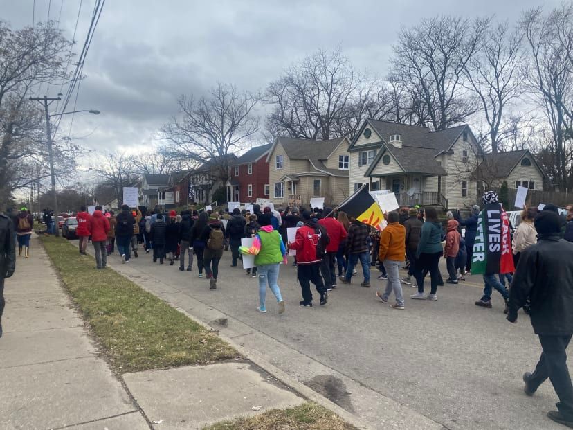 Shooting protest, Bar-B-Q investigation, and tribal ambulances