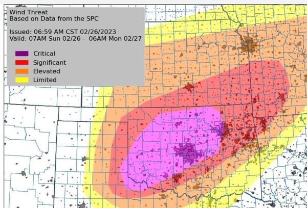 Severe storms, representative charged, and Saint Patrick's Day dinner