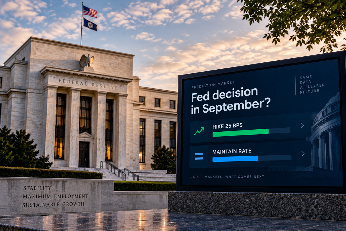 Will the Fed Raise Interest Rates in September? Prediction Market Forecast