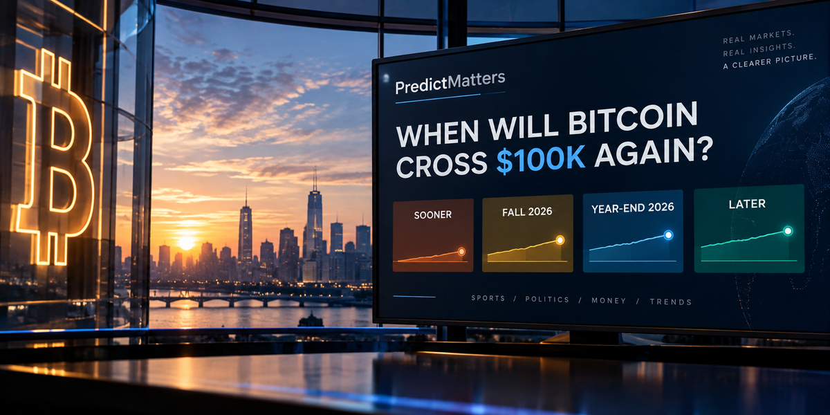 Will Bitcoin Hit $100K Again in 2026? Prediction Market Traders Aren't Convinced