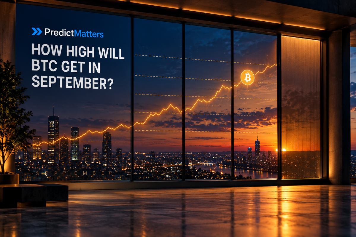 Bitcoin Prediction Market: How High Can BTC Go Before September Ends?
