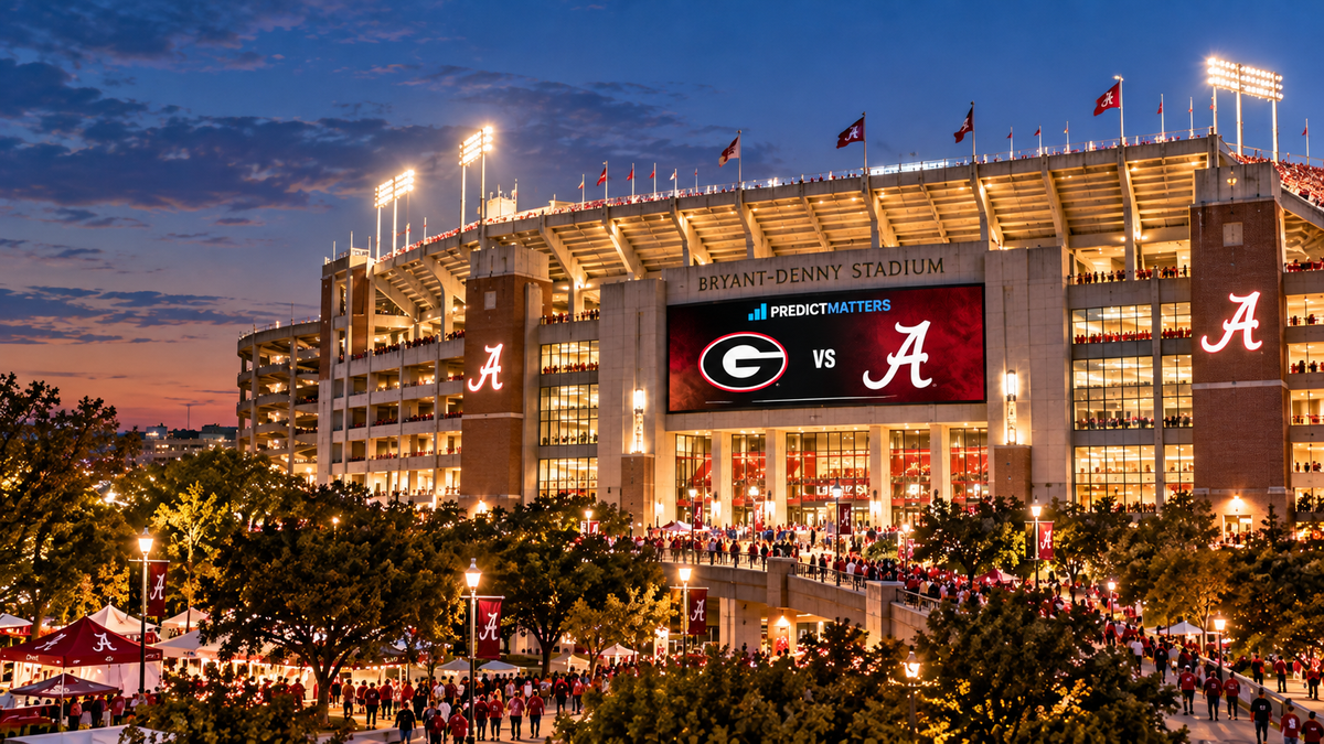 Georgia vs. Alabama Prediction Market: Prices & Props for SEC Showdown