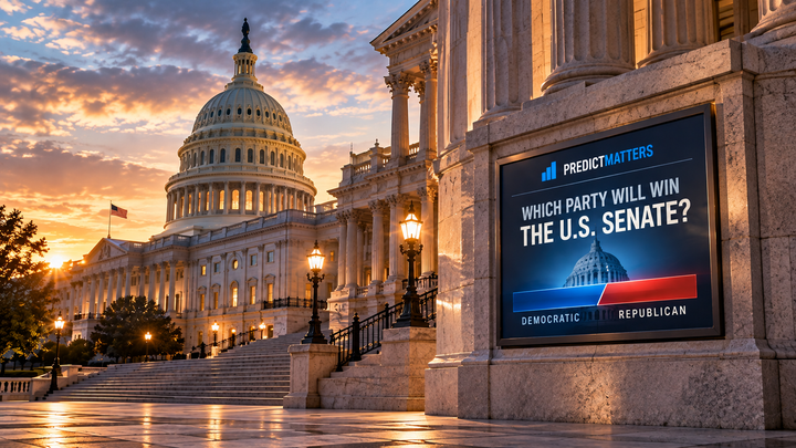 2026 Senate Control Prediction Market: Democrats Surge With Four Weeks to Go