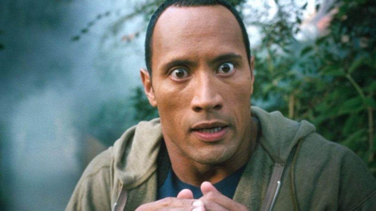 Dwayne Johnson looking timid in Southland Tales