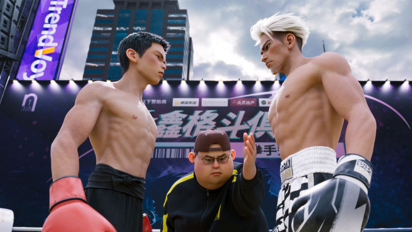 Two animated boxers square off in I Am What I Am 2
