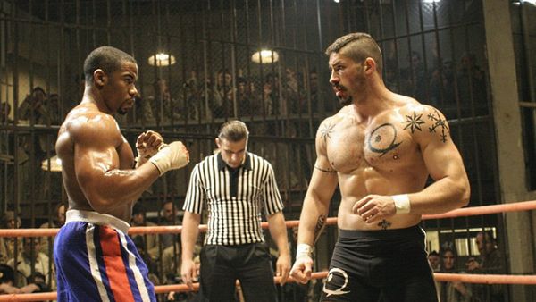 Michael Jai White and Scott Adkins square off in a boxing ring in Undisputed II: Last Man Standing