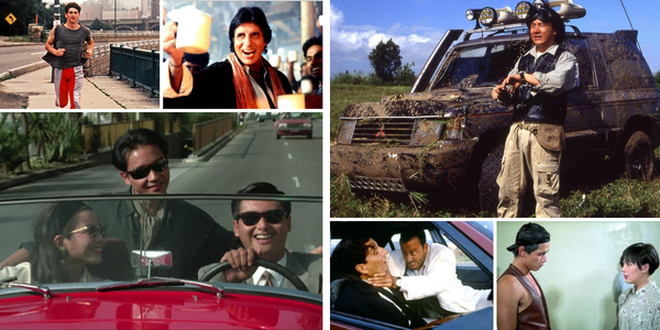 A collage of images from action movies that came out in February 1991