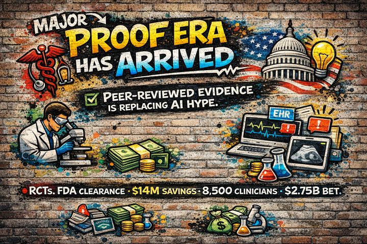 The proof era has arrived: AI claims are now being tested like drugs, and health systems are paying attention.