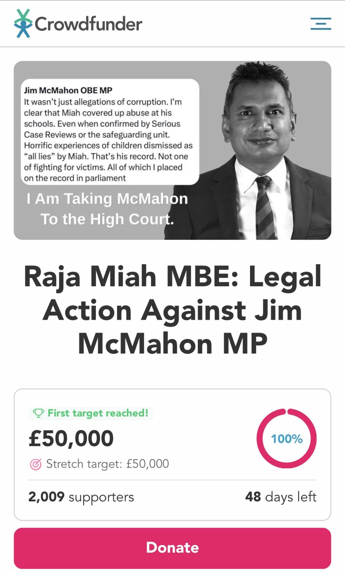 McMahon Has the Best Law Firm in the Country. I Have You.