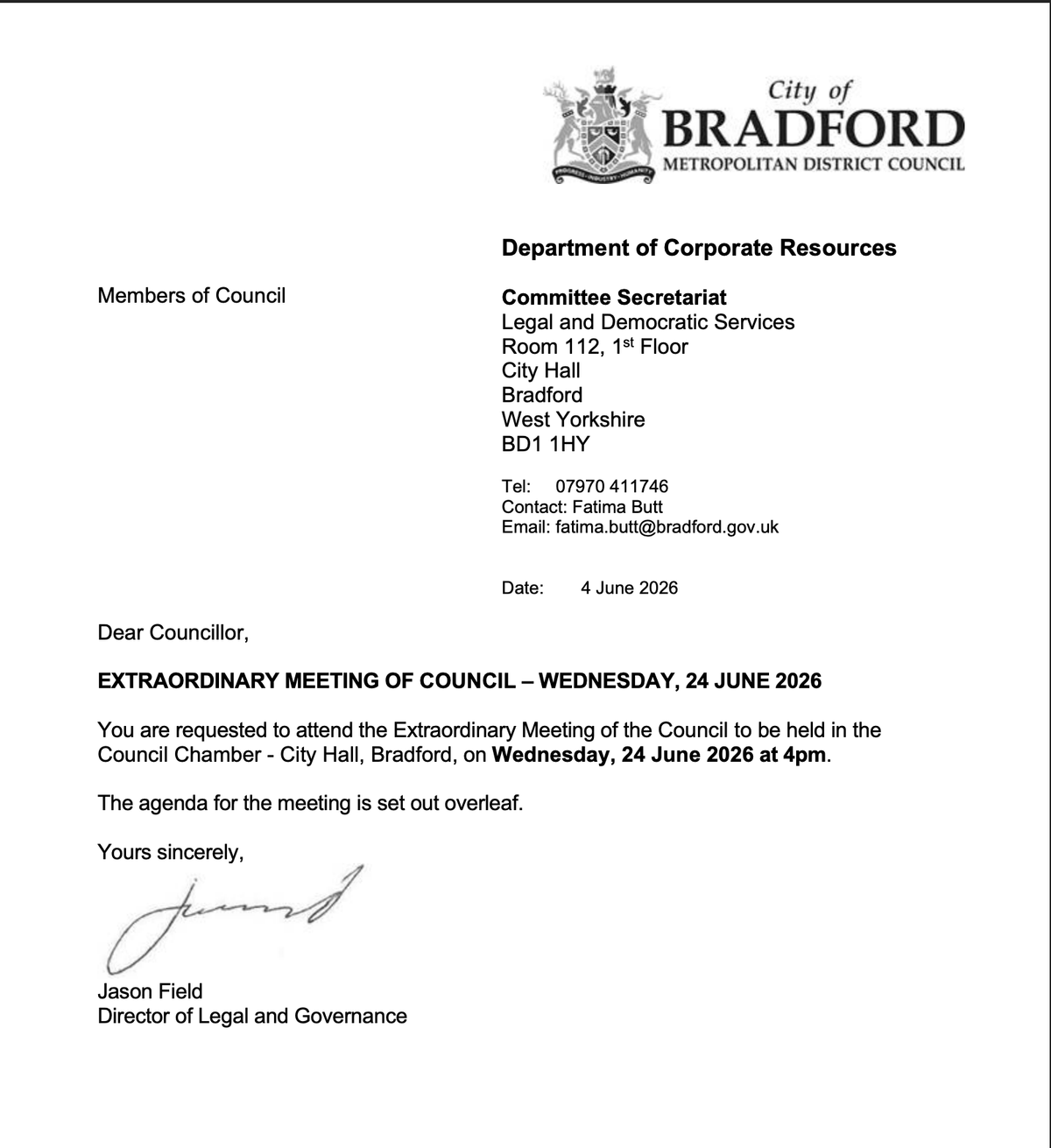 Bradford's Day of Reckoning Is Now Set