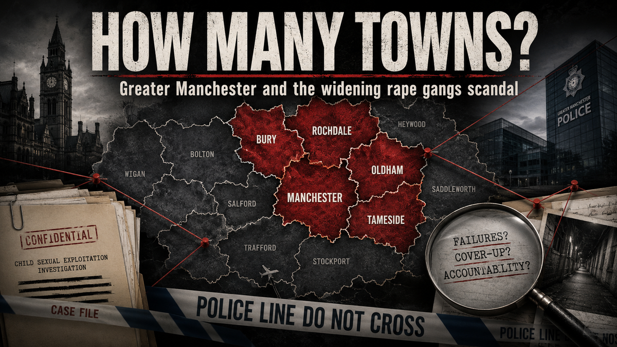 How Many of Greater Manchester's Ten Local Authority Areas Did The Pakistani Rape Gangs Operate In?