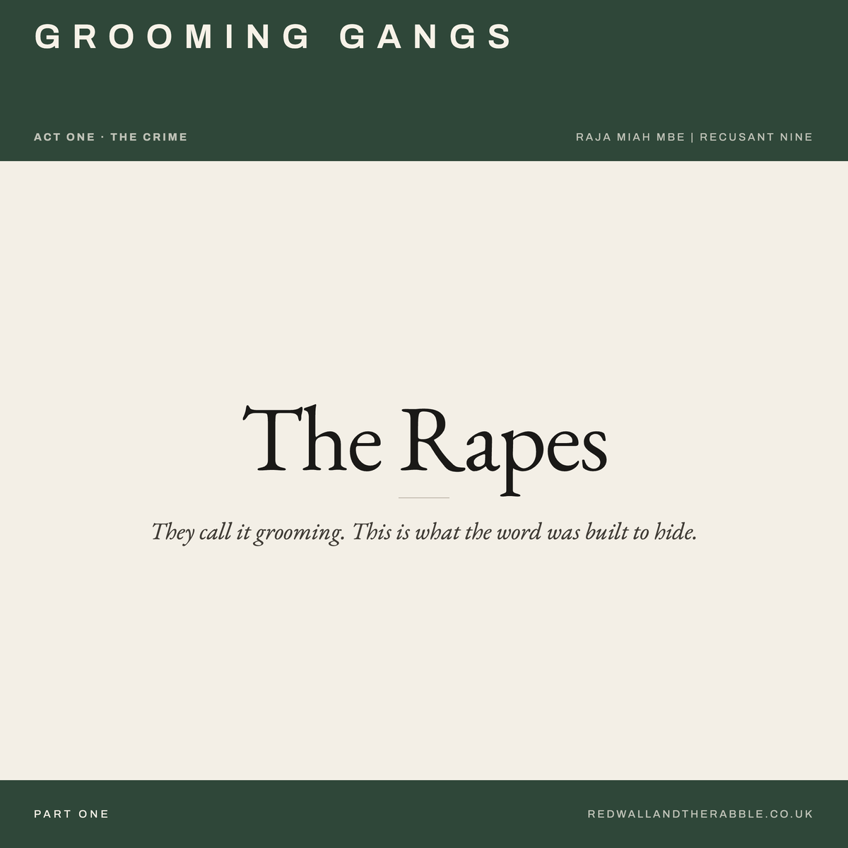 PART 1: THE RAPES