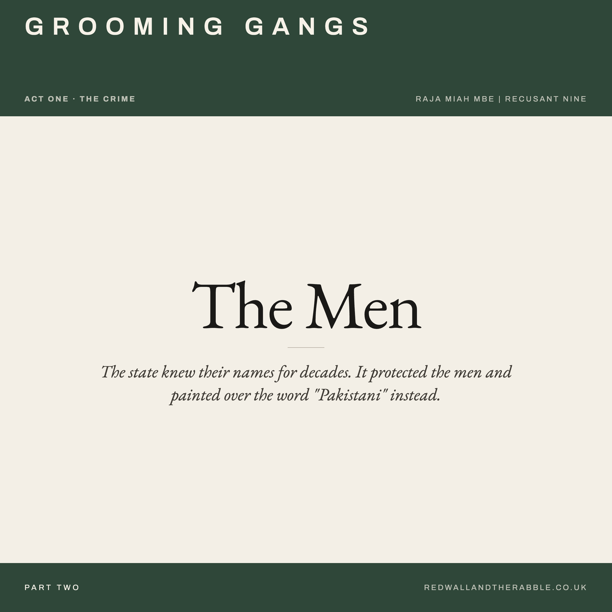 PART 2: THE MEN