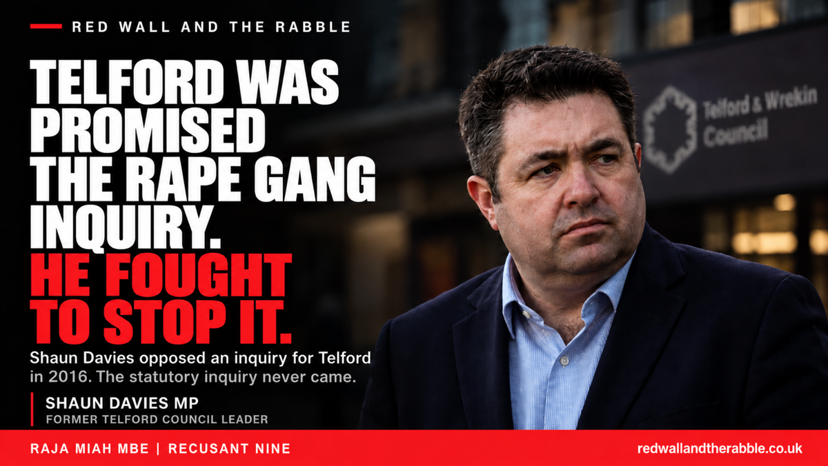 TELFORD ESCAPED THE FIRST STATUTORY INQUIRY. ANNE LONGFIELD MUST NOT LET IT ESCAPE AGAIN.