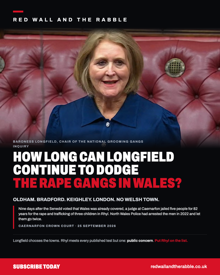 WALES IS IN THE RAPE GANG INQUIRY. NOT ONE WELSH TOWN IS.