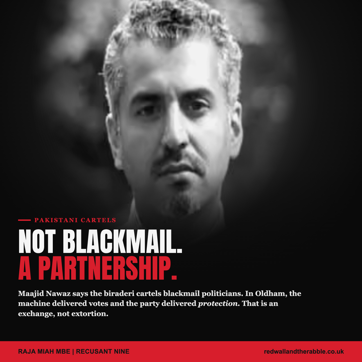 Maajid Nawaz Says The Pakistani Cartels Blackmail Politicians