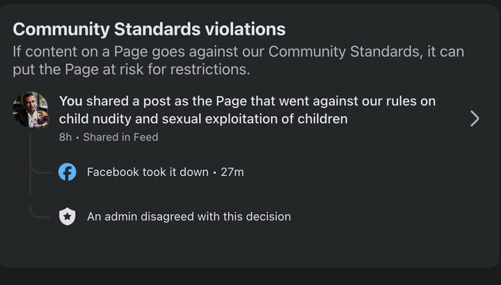 Facebook Censors Telford Update