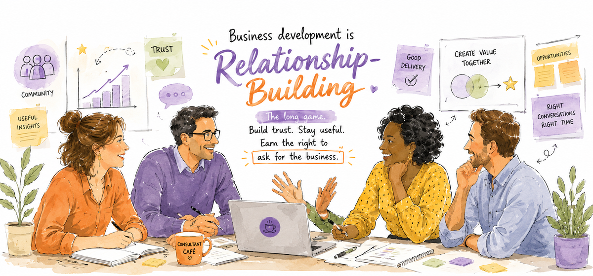 So you have been asked to do business development!