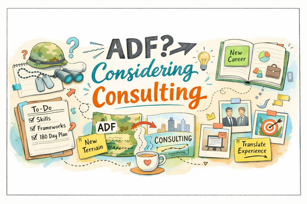 So you're in the ADF and considering becoming a consultant