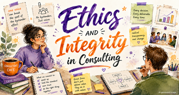 Radical transparency, ethics and integrity can't be a competitive edge. They're the price of entry for every firm, every consultant, every day.