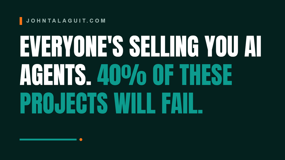 Cover banner: Agentic AI, Explained: Why 40% of Projects Will Fail