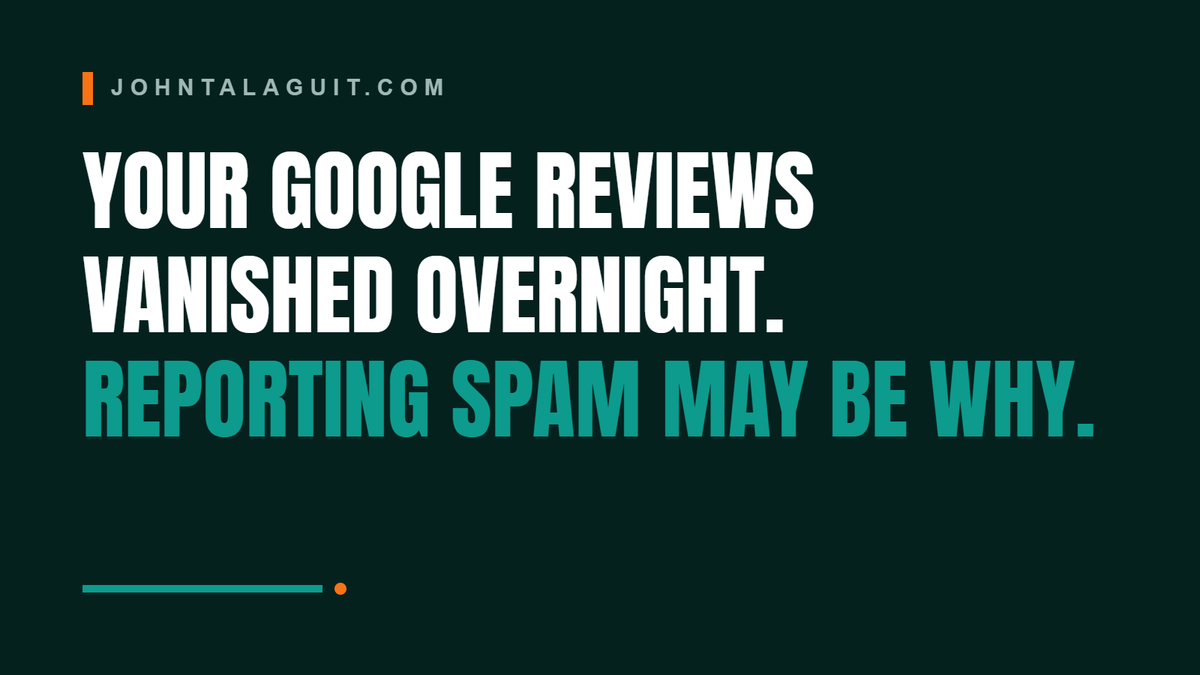 Cover banner: Your Google Reviews Can Vanish Overnight. Here's Why.