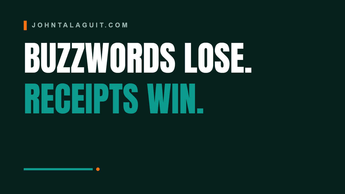 Cover banner: Buzzwords Lose, Receipts Win: How to Vet an AI Search Vendor