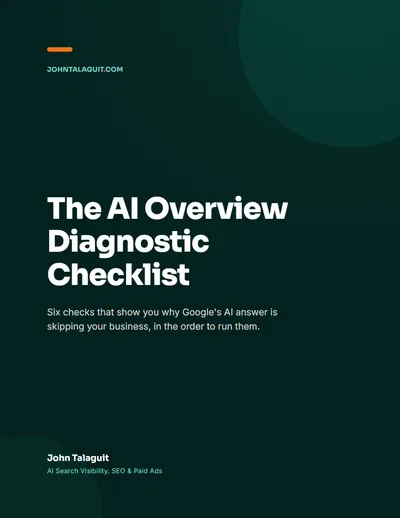 Cover of The AI Overview Diagnostic Checklist PDF