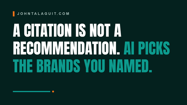 Cover banner: A Citation Is Not a Recommendation