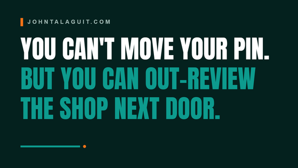 Cover banner: Reviews, Not Proximity, Win the Local Top 3