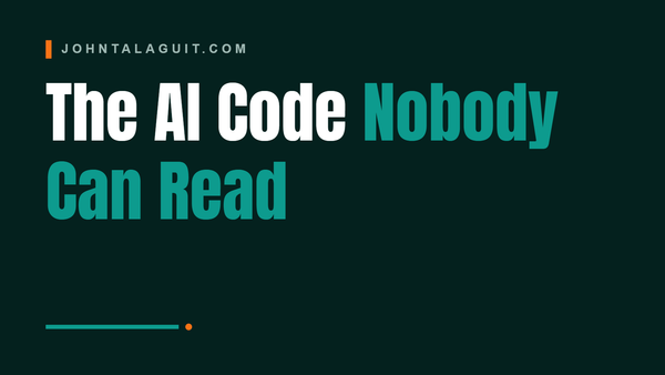 Cover banner: The AI Code Nobody on Your Team Can Read