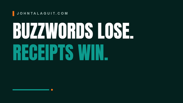 Cover banner: Buzzwords Lose, Receipts Win: How to Vet an AI Search Vendor