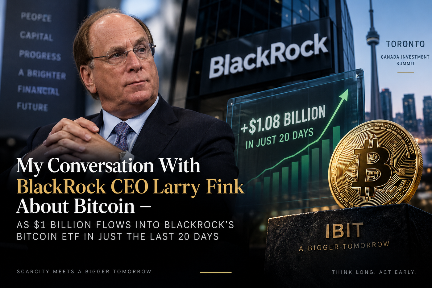 My Conversation With BlackRock CEO Larry Fink About Bitcoin — As $1 Billion Flows Into BlackRock’s Bitcoin ETF in Just the Last 20 Days