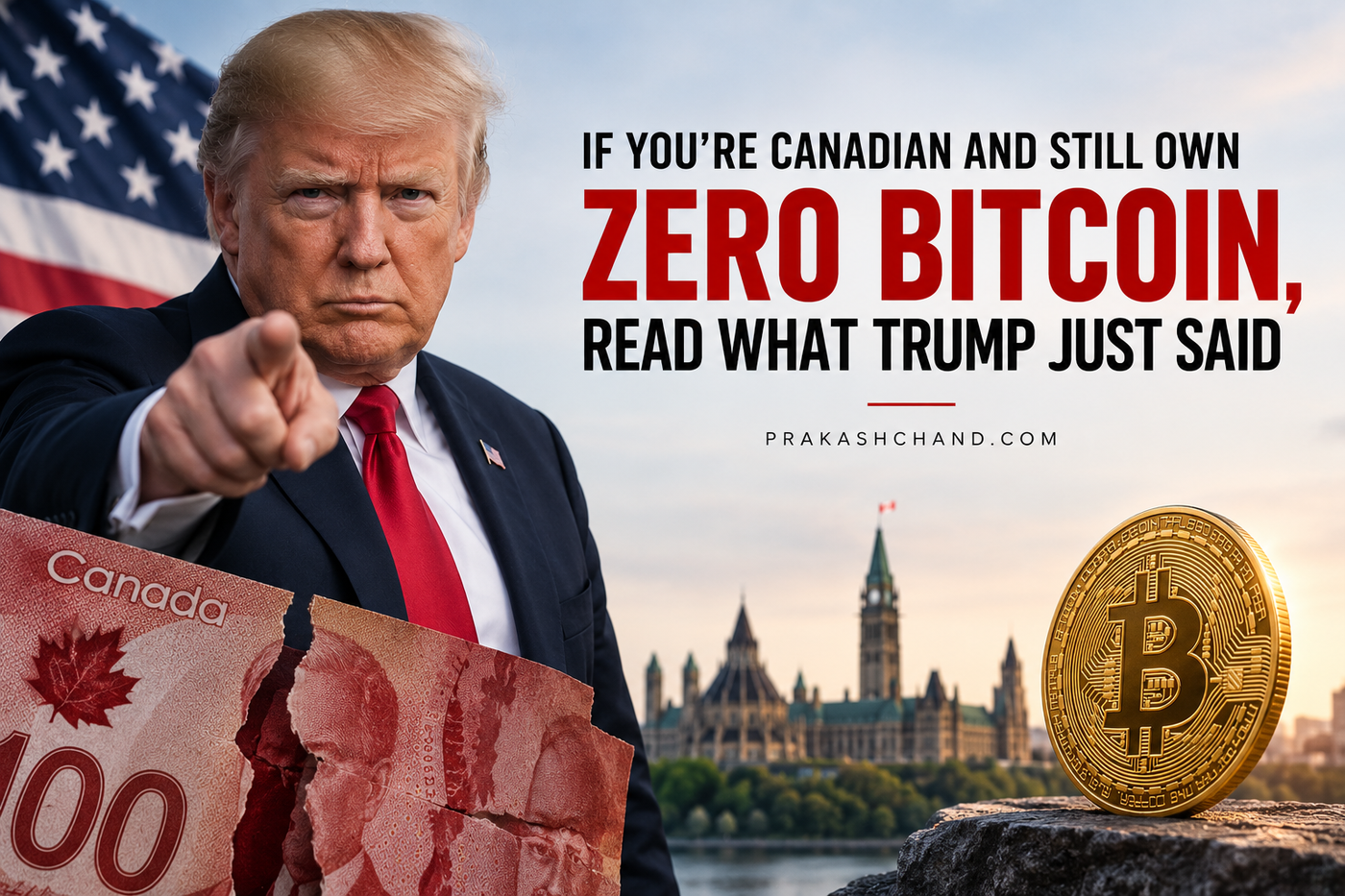 If You’re Canadian and Still Own Zero Bitcoin, Read What Trump Just Said