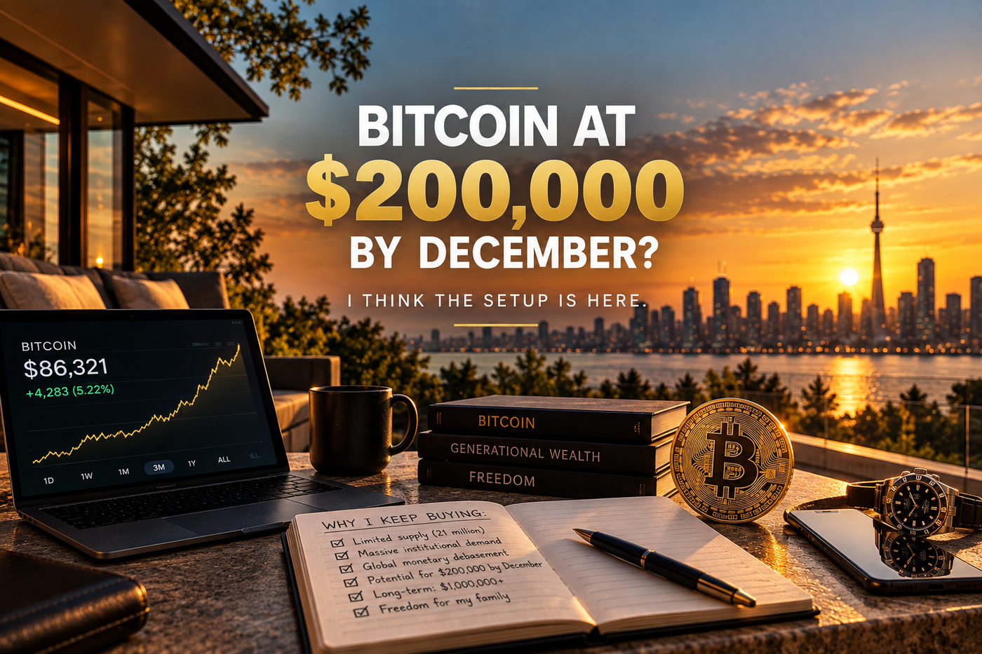 Bitcoin at $200,000 by December? I Think the Setup Is Here.