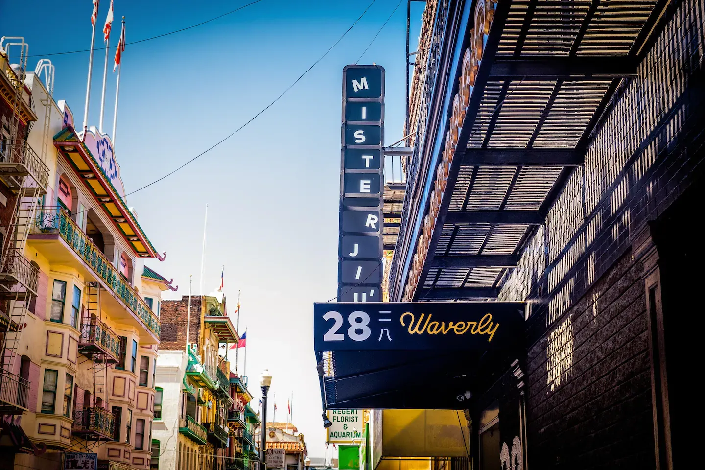 mister jiu's chinatown san francisco restaurant exterior sign