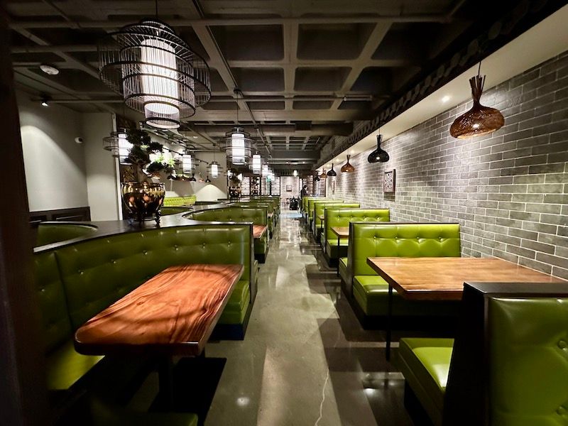 City View Restaurant new dining room green upholstery chinatown san francisco