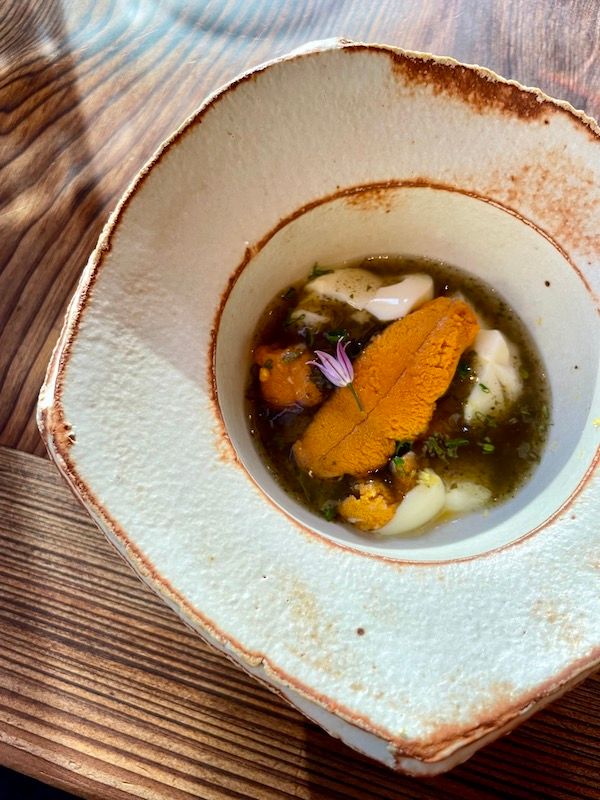 Sea urchin, dulse, chopped custard. harbor house 