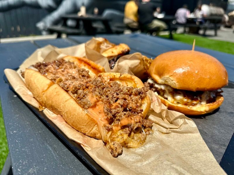 Brisket chop cheese. 