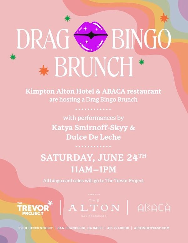 Drag Bingo Brunch at Abacá